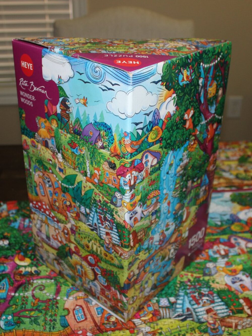 3/$77❤️Heye 1500 pcs puzzle Rita Berman No. 29792 Wonderwoods Made in Germany